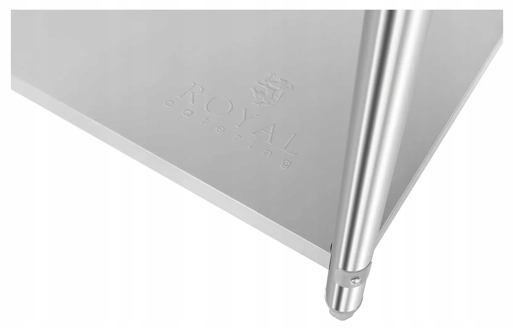 Stół roboczy z nadstawką stal 120x60 Royal Catering RCAT-120/60-H 10010526