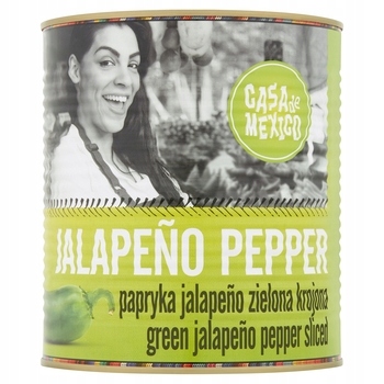Levně Casa De Mexico paprika Jalapeno zelená krájená 2900 g