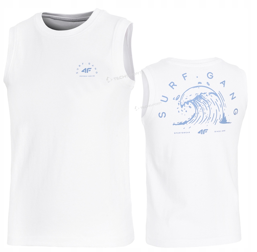 

4F Chłopięca Koszulka Bezrękawnik Bawełna 164