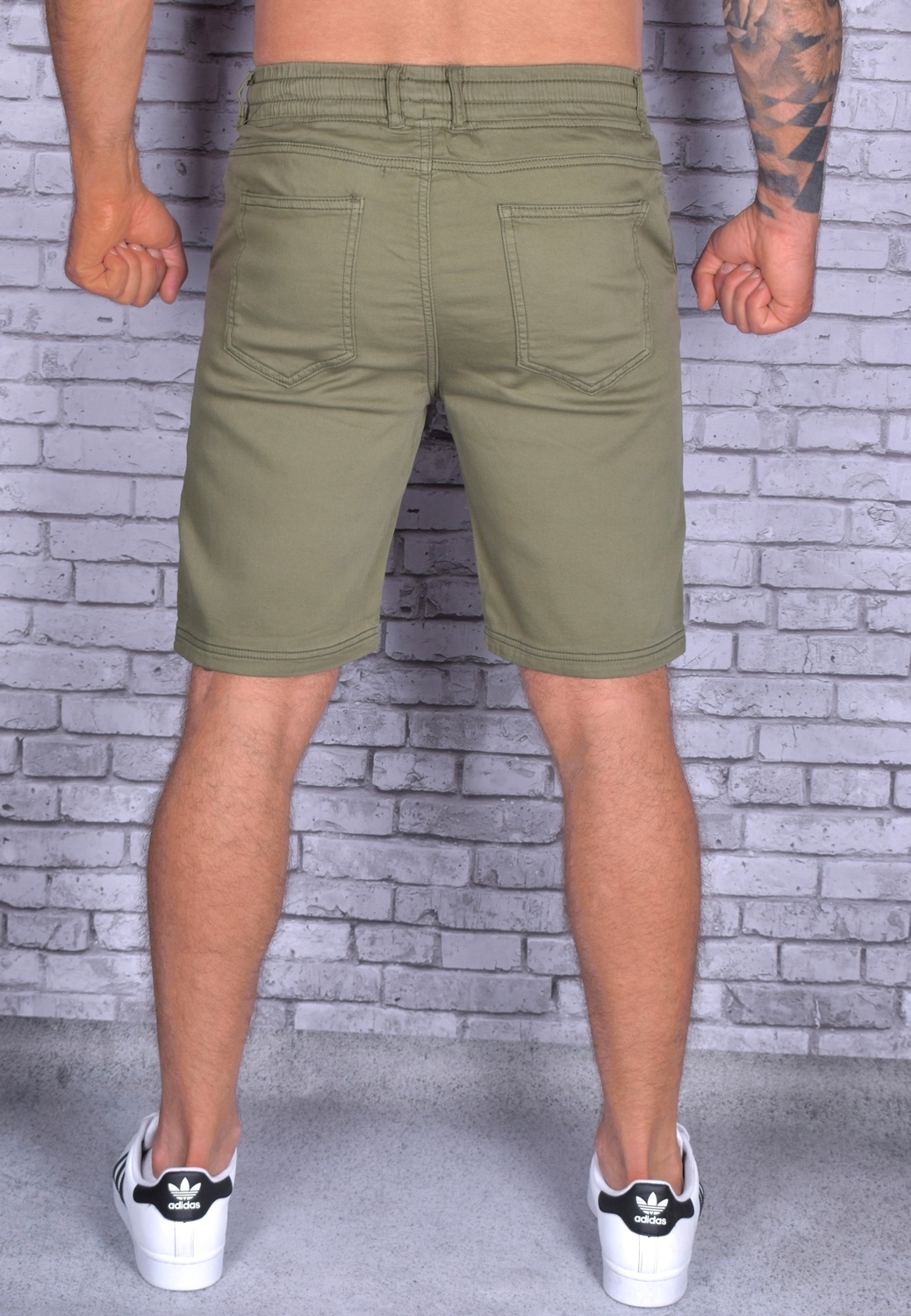 SPODENKI MĘSKIE KRÓTKIE KLASYCZNE JAKOŚĆ Kolor zielony