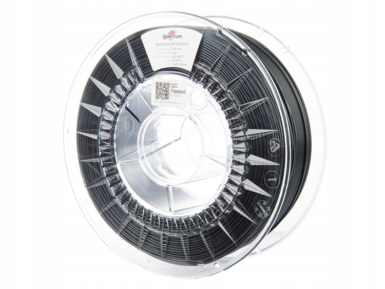 Filament Spectrum Petg/ptfe 1.75 mm Traffic Black 1 kg (ral 9017)