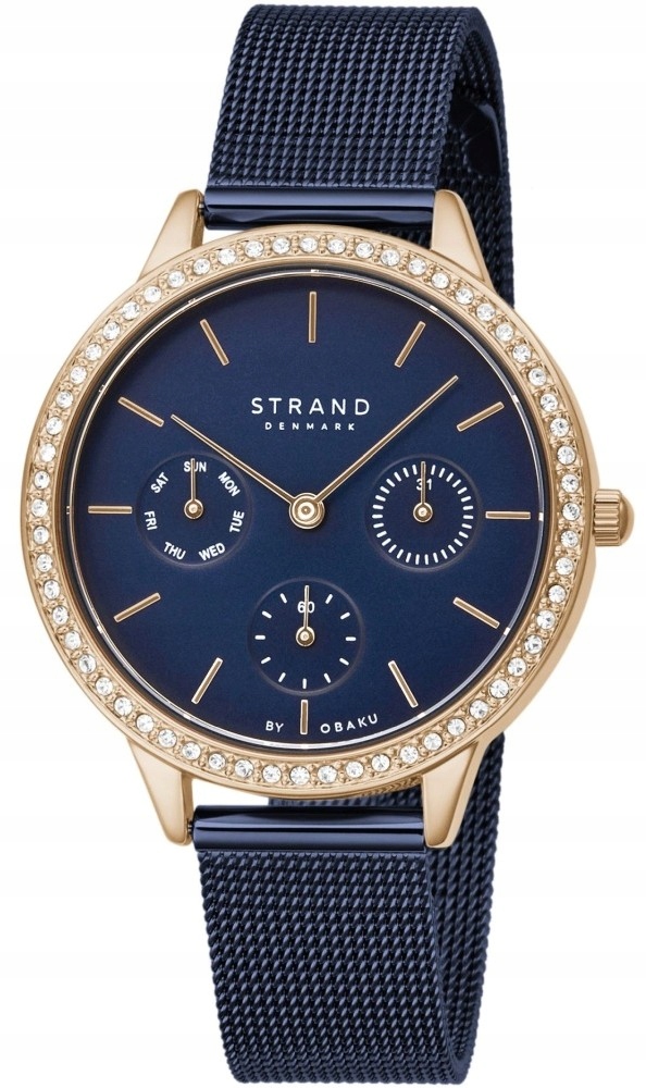 Nový originální dámský náramek Strand by Obaku S704LMVLML, modrý, krabička