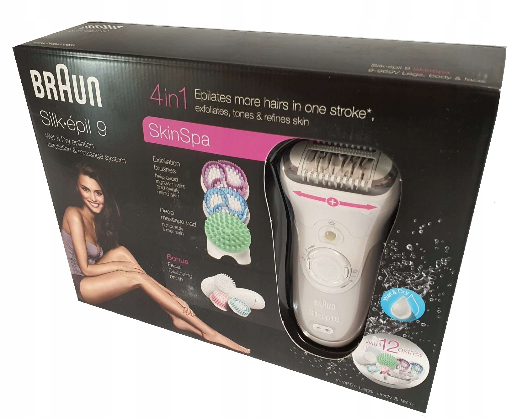 BRAUN Silk-epil 9-969v Эпилятор SkinSpa 9969v