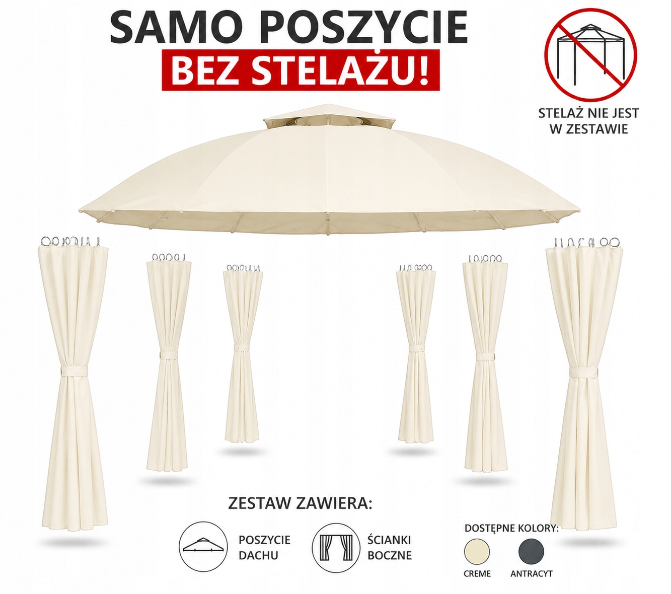 Poťah Na Pavilón Lavo Strecha Steny Creme Swing&Harmonie