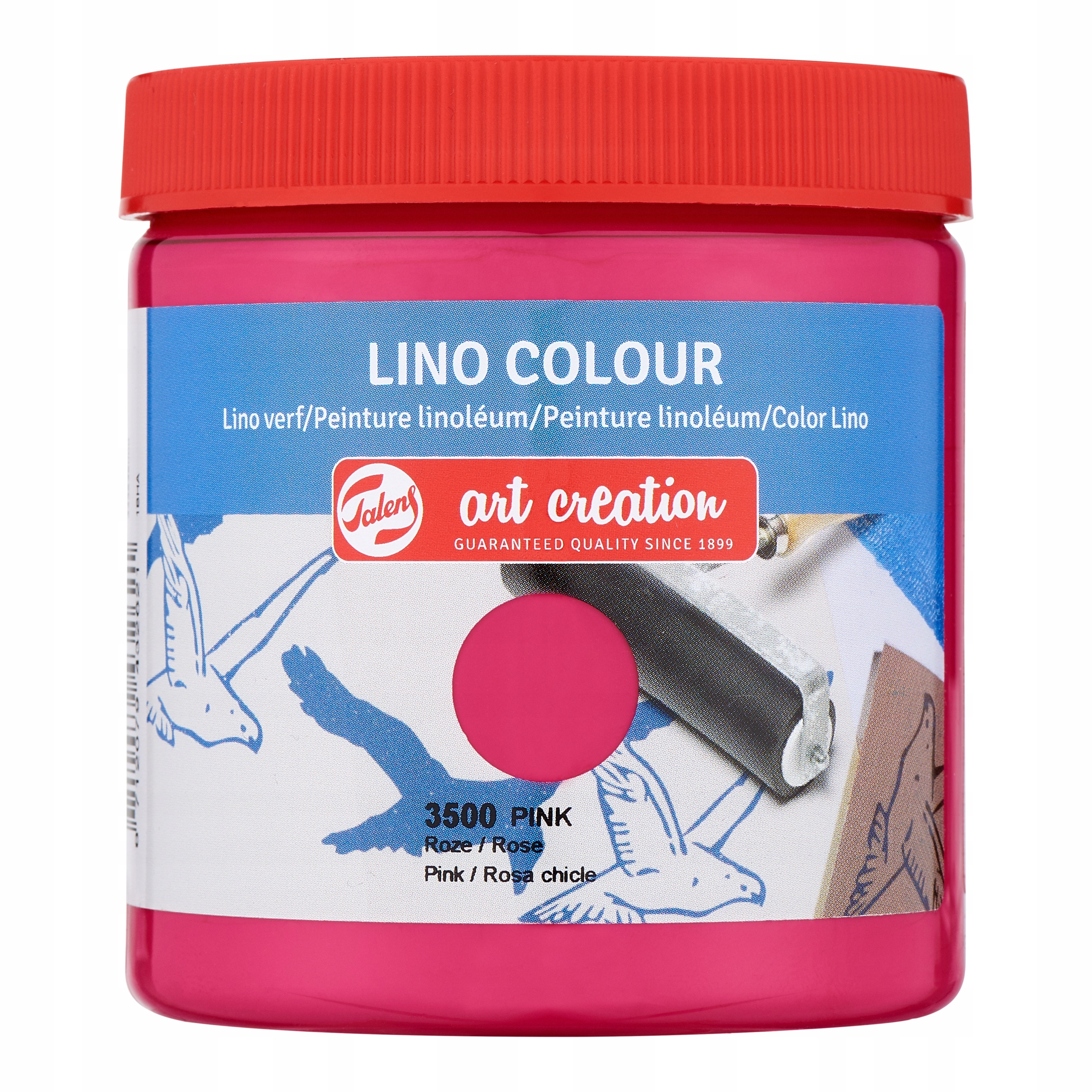 TALENS LINO COLOR КРАСКА ДЛЯ ЛИНОРИТА РОЗОВАЯ 250МЛ