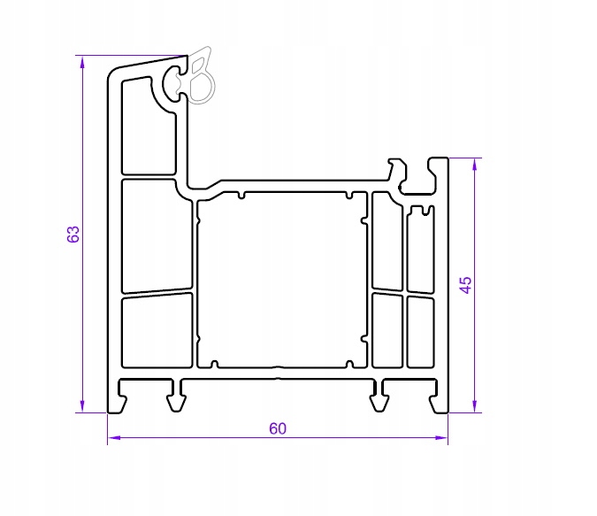 Okno Gospodarcze 980x630 białe, PCV, uchylne; Okno Inwentarskie Nowe Marka Dimex