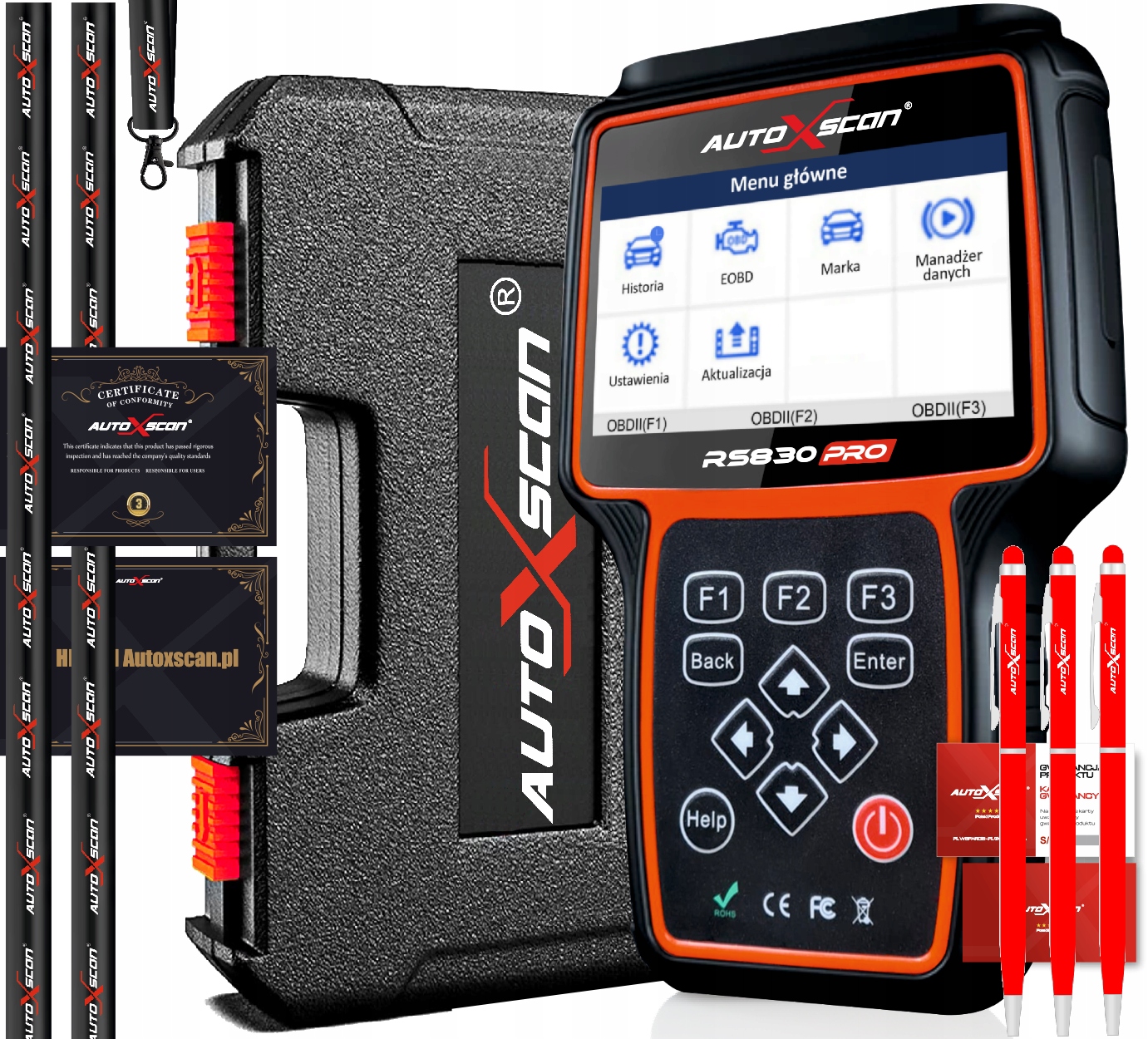 

Tester Diagnostyczny RS830Pro Wersja Full 35 Grup