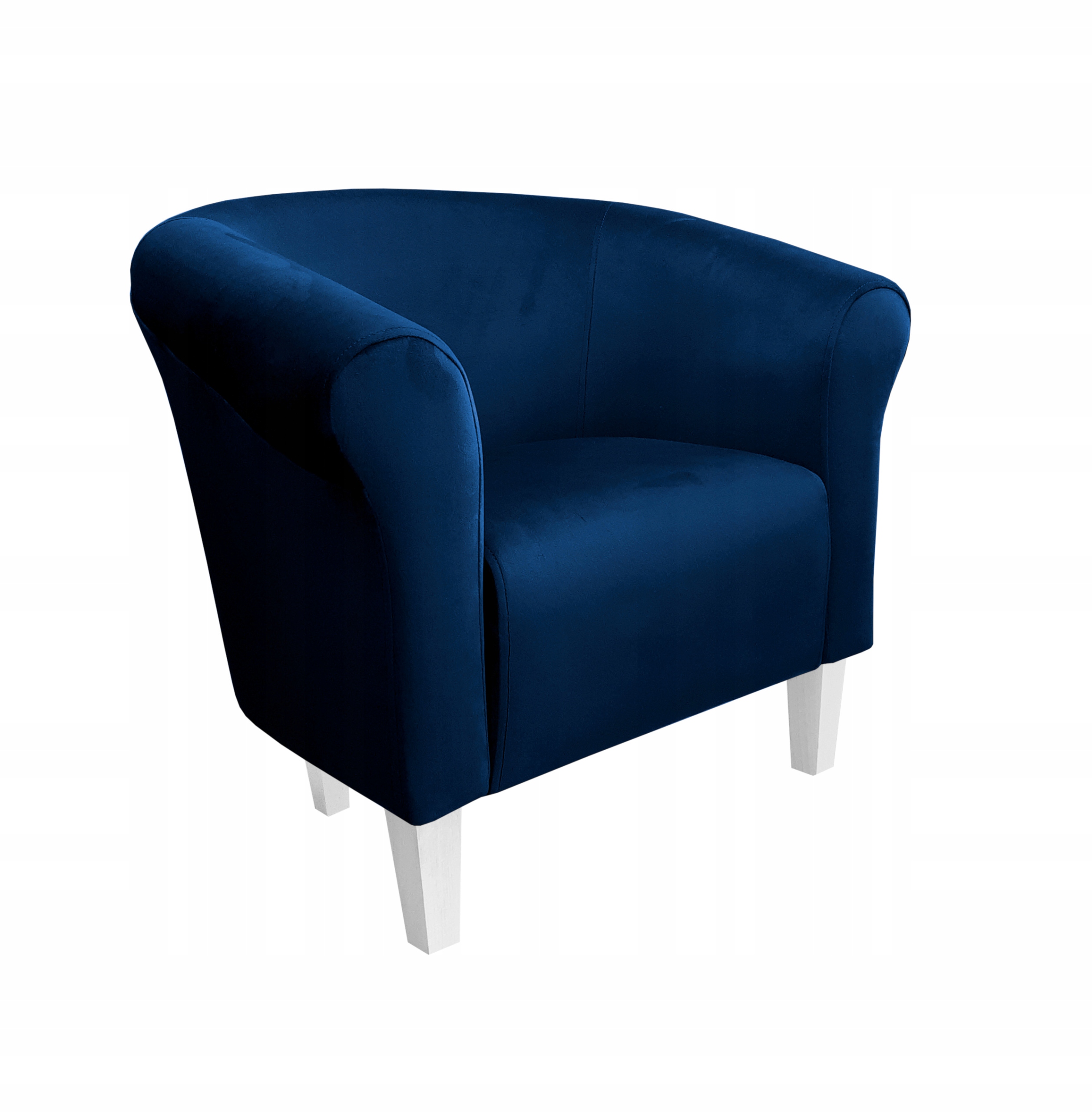 Fotel Milo MG33 nogi białe niebieski