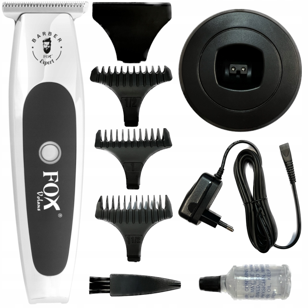 Trymer do strzyżenia Fox Volans czarno-srebrny bezprzewodowy profesjonalny