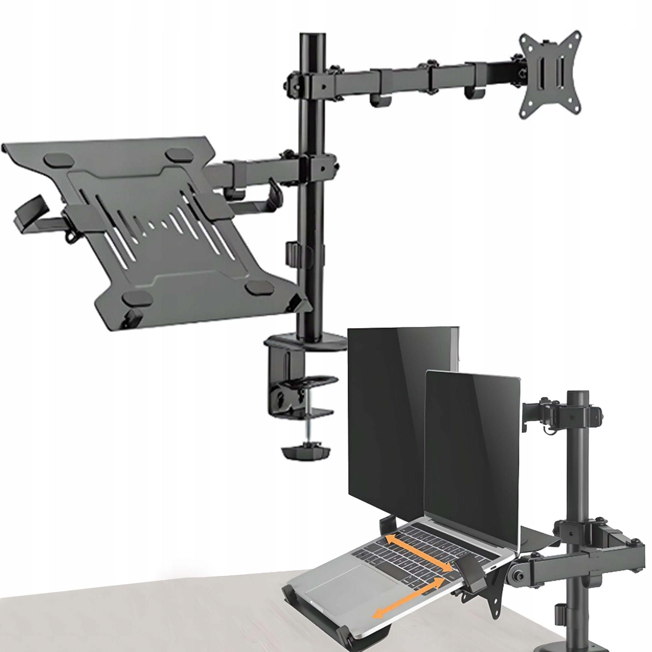 Stojan na monitor a notebook 17"-32" a 10"-15,6" do 9 kg, nastavitelný Vesa