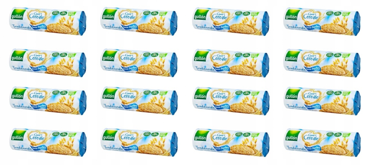 Levně 16 x 280 g Gullon Celozrnné ovesné sušenky bez cukru Karton