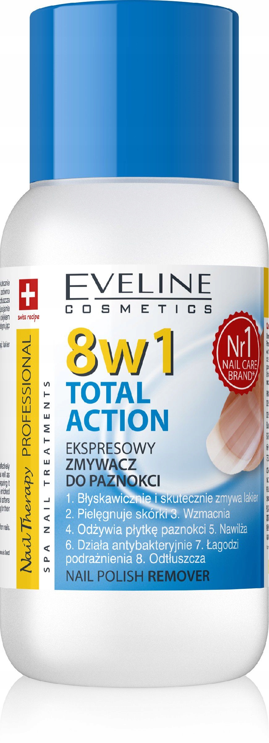 EVELINE NAIL THERAPY PROFESSIONAL ZMYWACZ DO PAZNOKCI 8W1 TOTAL ACTION BEZA