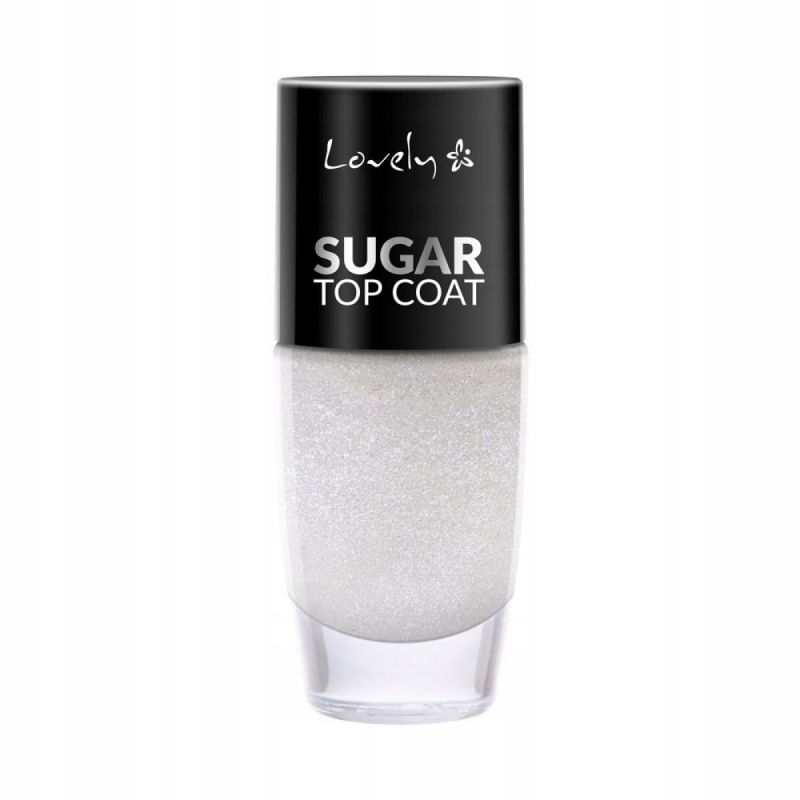 Lovely Sugar vrchný lak na nechty s trblietkami 8 ml