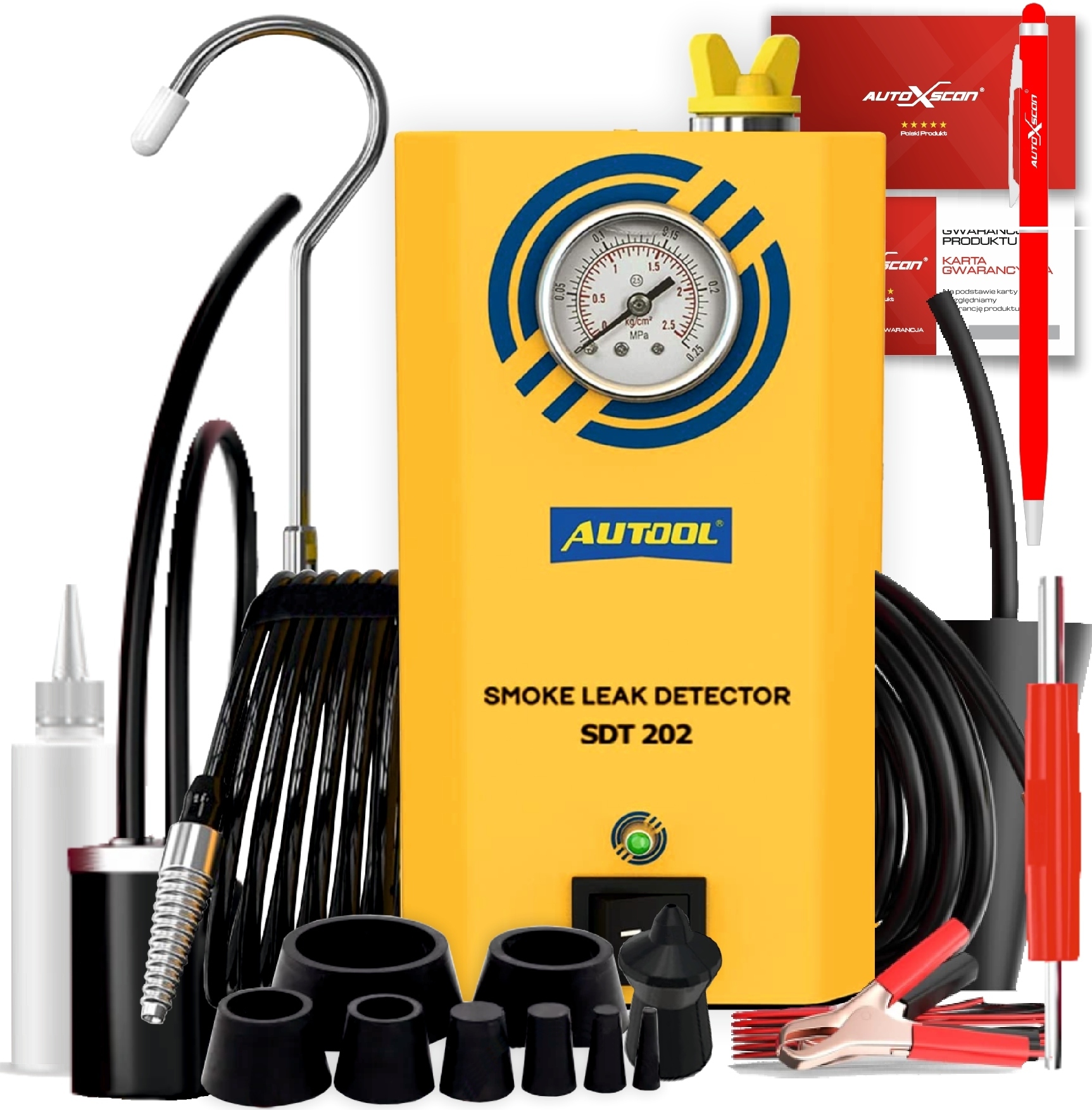 Dymny Tester szczelności układów Generator dymu Zadymiarka Autool SDT202
