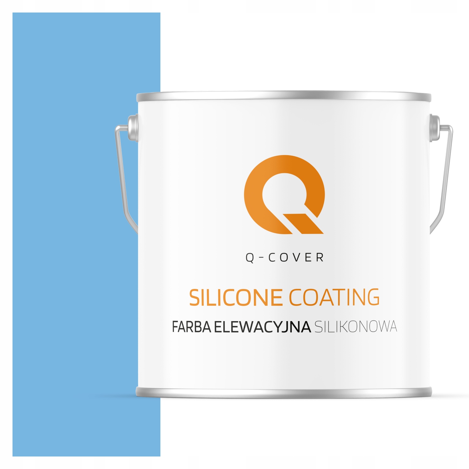 Vonkajšia Fasádna Farba 5L Paropriepustná Modrá Farba Modrá F116