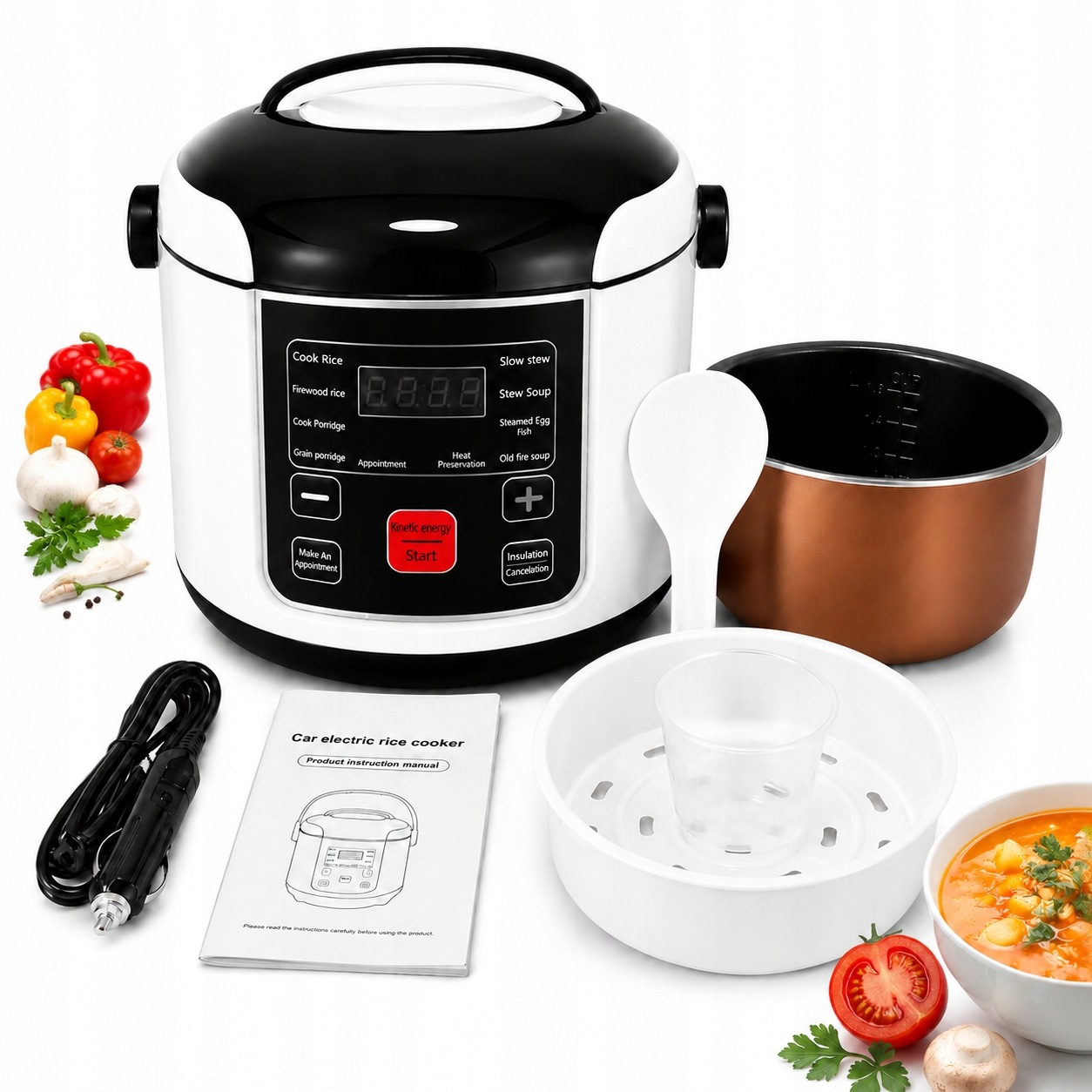 automobilová do auta 12-24V 2L multicooker COOKER4TRUCK Dárek