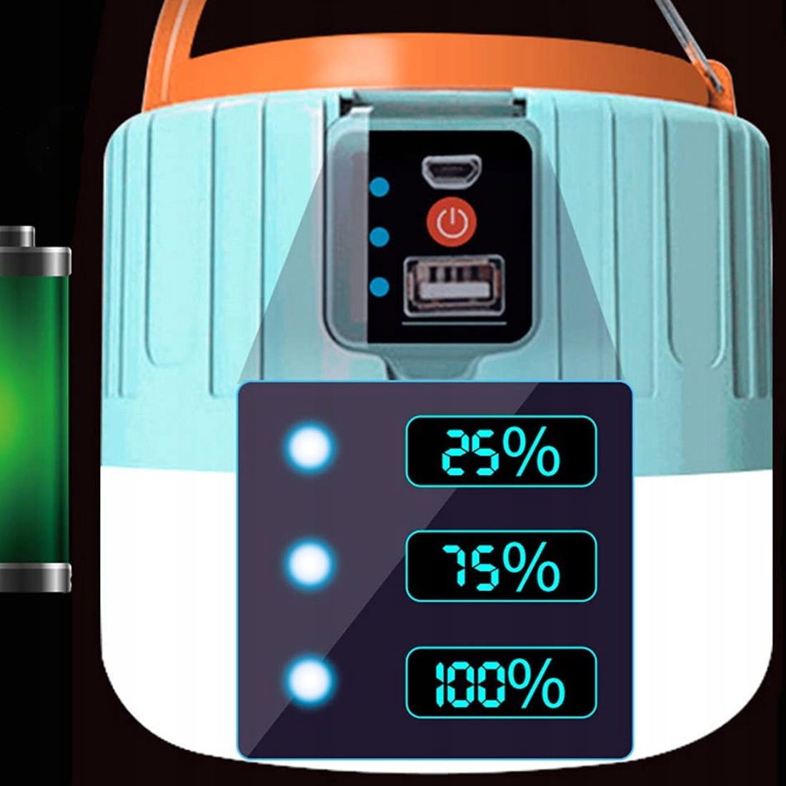 SOLARNA LAMPA KEMPINGOWA AKUMULATOROWA USB LAMPA LED DO NAMIOTU Z PILOTEM Marka inna marka