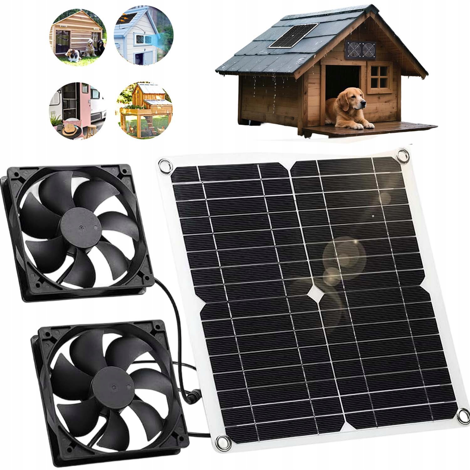 Wentylator Solarny Solarny Wentylator Wyciągowy Mocny Bez Zapachów Do Szopy