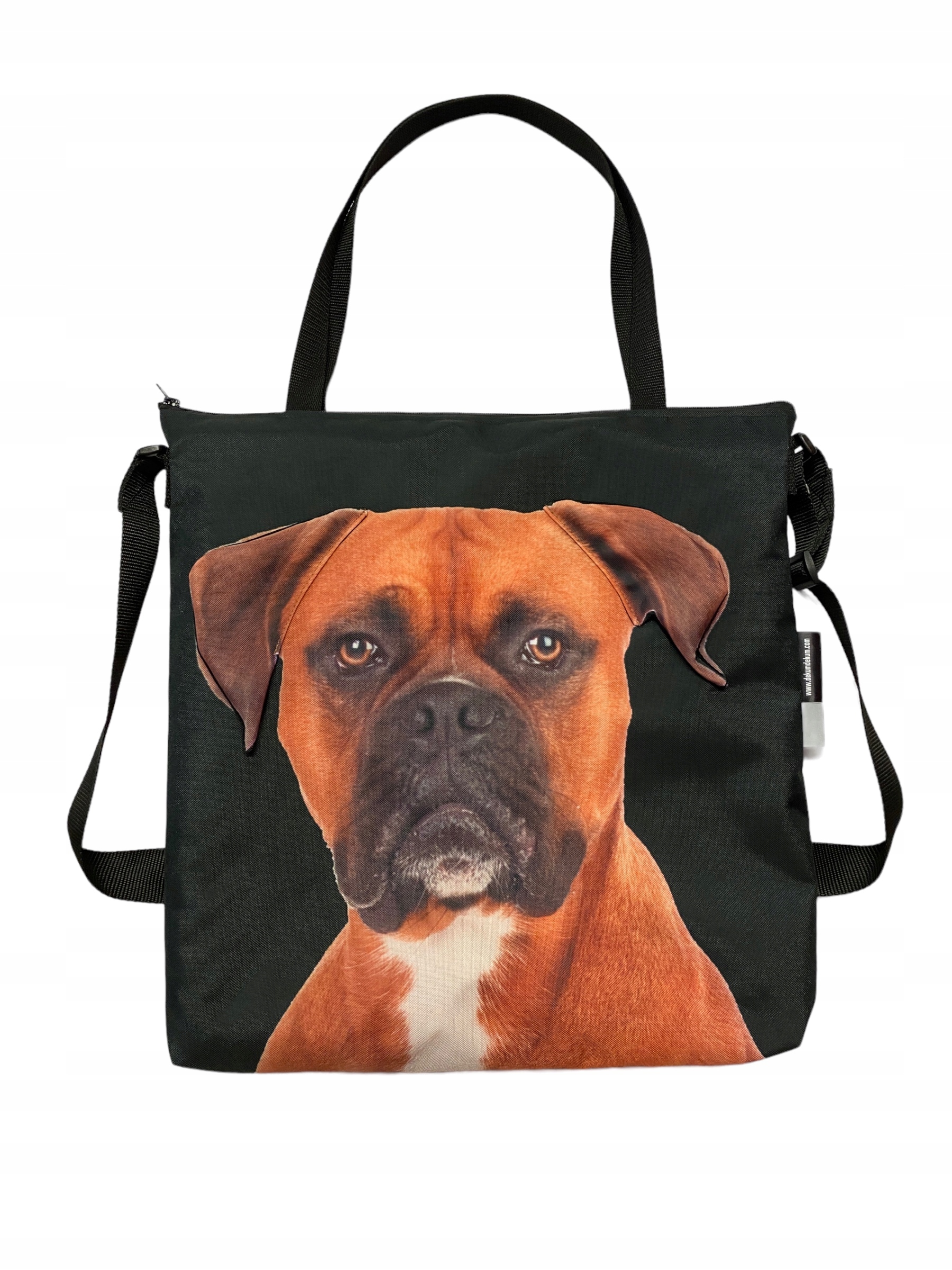 Taška Velká shopper 3D s houbičkou se psem Boxerem boxer