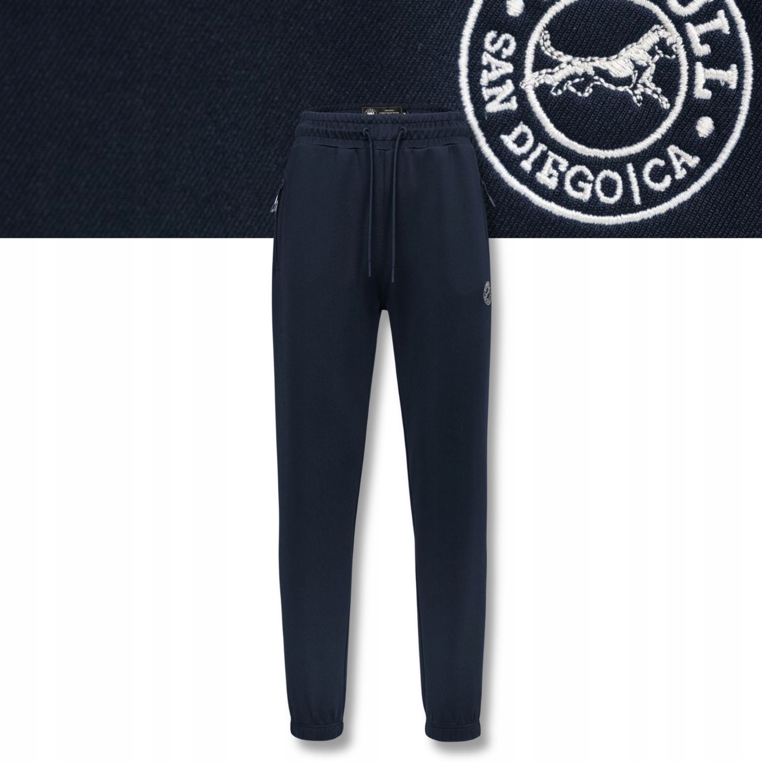 Pánské teplákové kalhoty Pitbull Oldschool San Diego Ca, zúžené nohavice 3XL