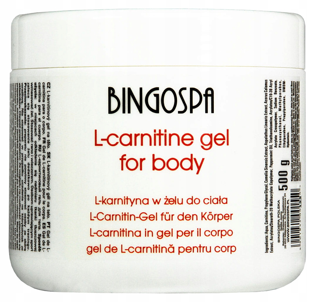 Bingospa L-karnitin v tělovém gelu 500 g