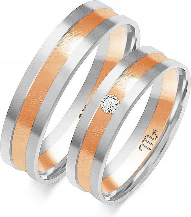 Zlatý snubní prsten pro pár svatba 585 r 14 15 16 klasický pro páry 14K