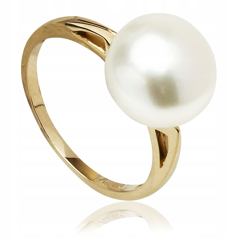 Klasický Zlatý Prstýnek Se Sladkovodní Perlou