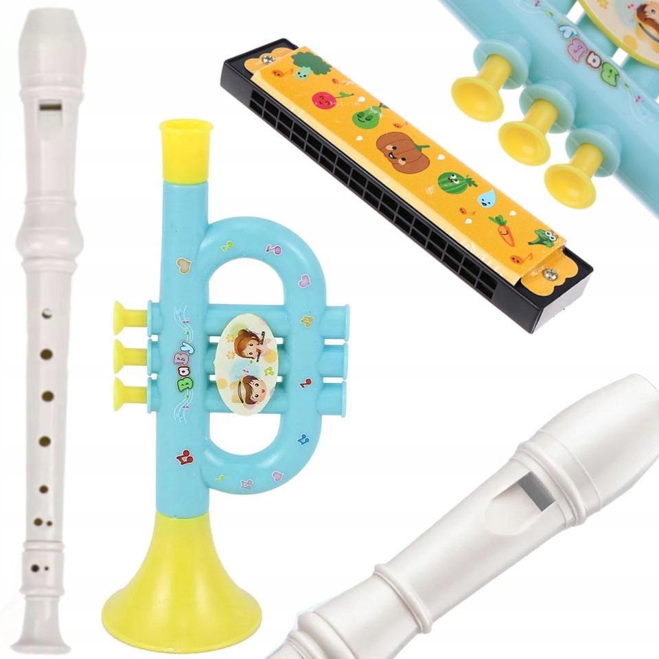 ZESTAW INSTRUMENTÓW MUZYCZNYCH DLA DZIECI FLET