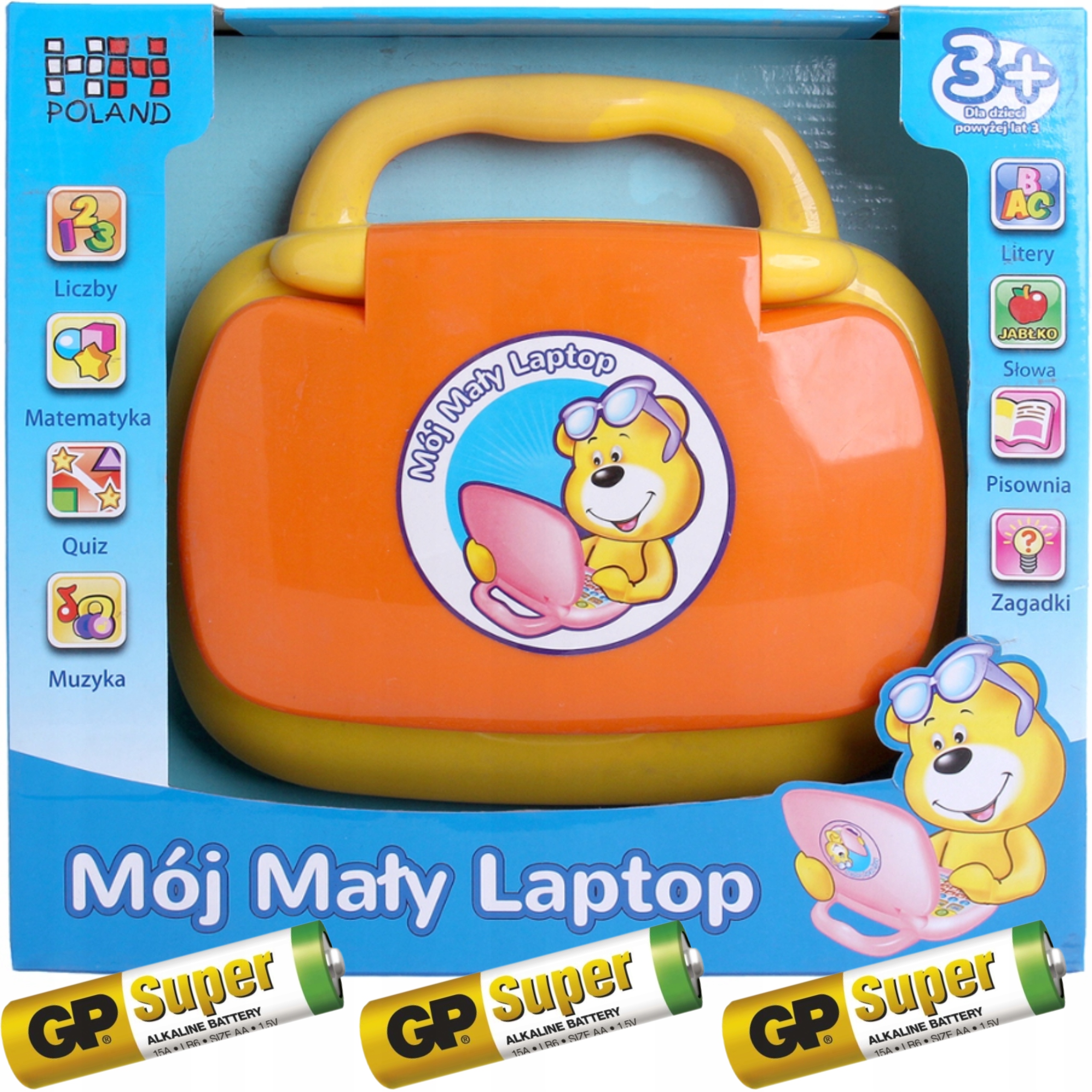 

Edukacyjny Laptop Dla Dzieci 8 Funkcji Baterie