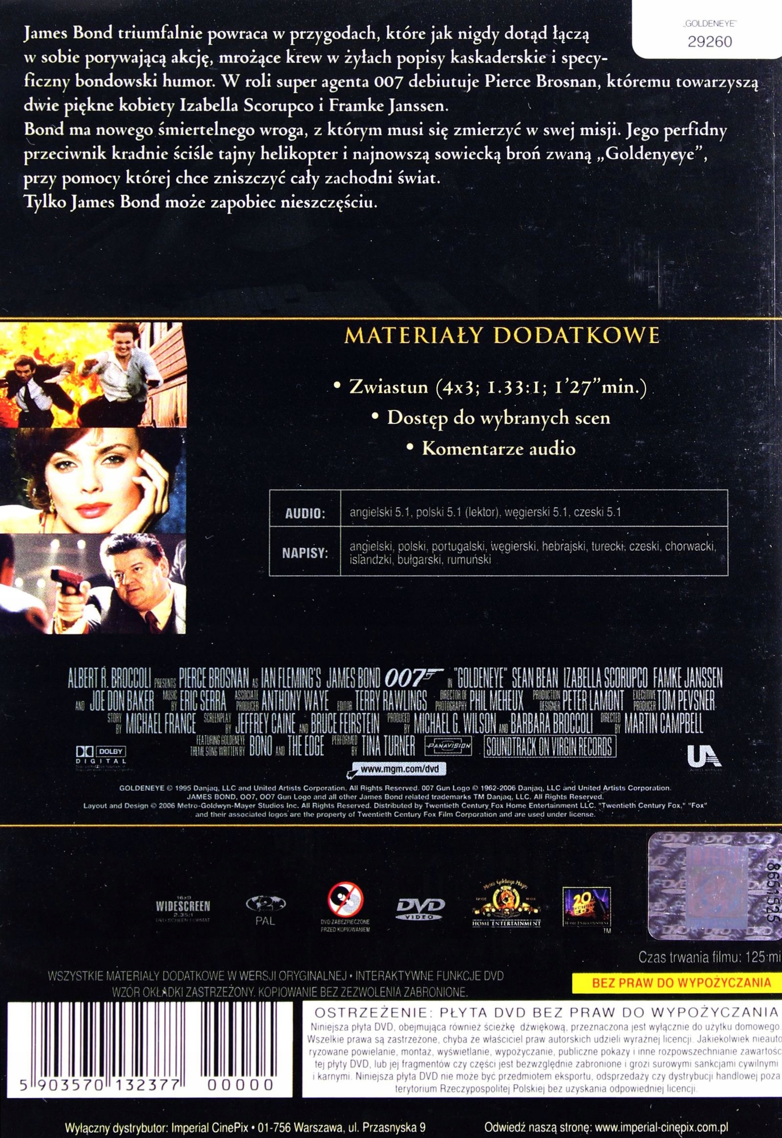 007 JAMES BOND: GOLDENEYE ULTIMATE EDITIO Stan opakowania oryginalne