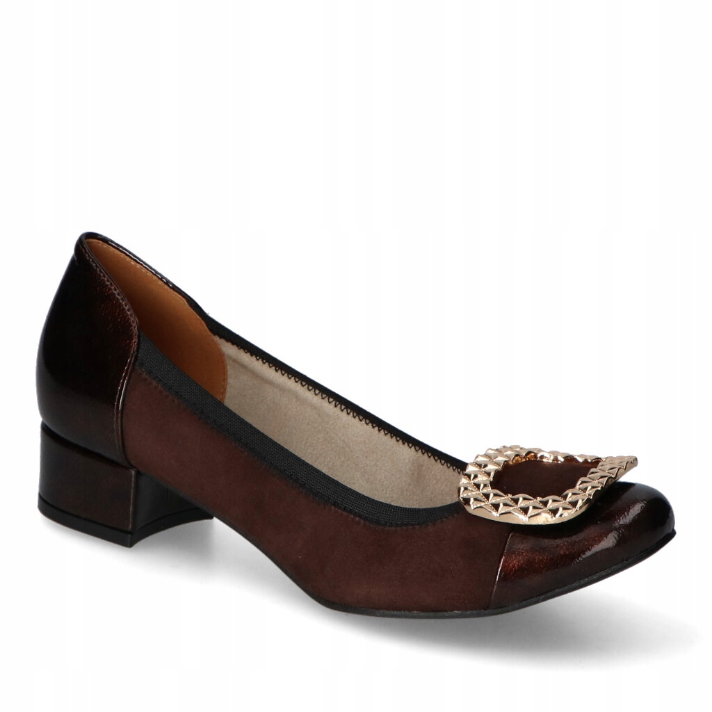 Damiss DS-876/2/A Pumps Čokoláda Zamek/Brown Plak 39