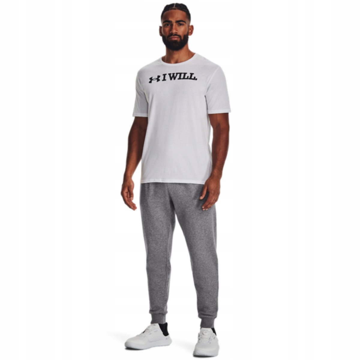 Męskie spodnie dresowe Under Armour Ua Rival Fleece Joggers Szary XL