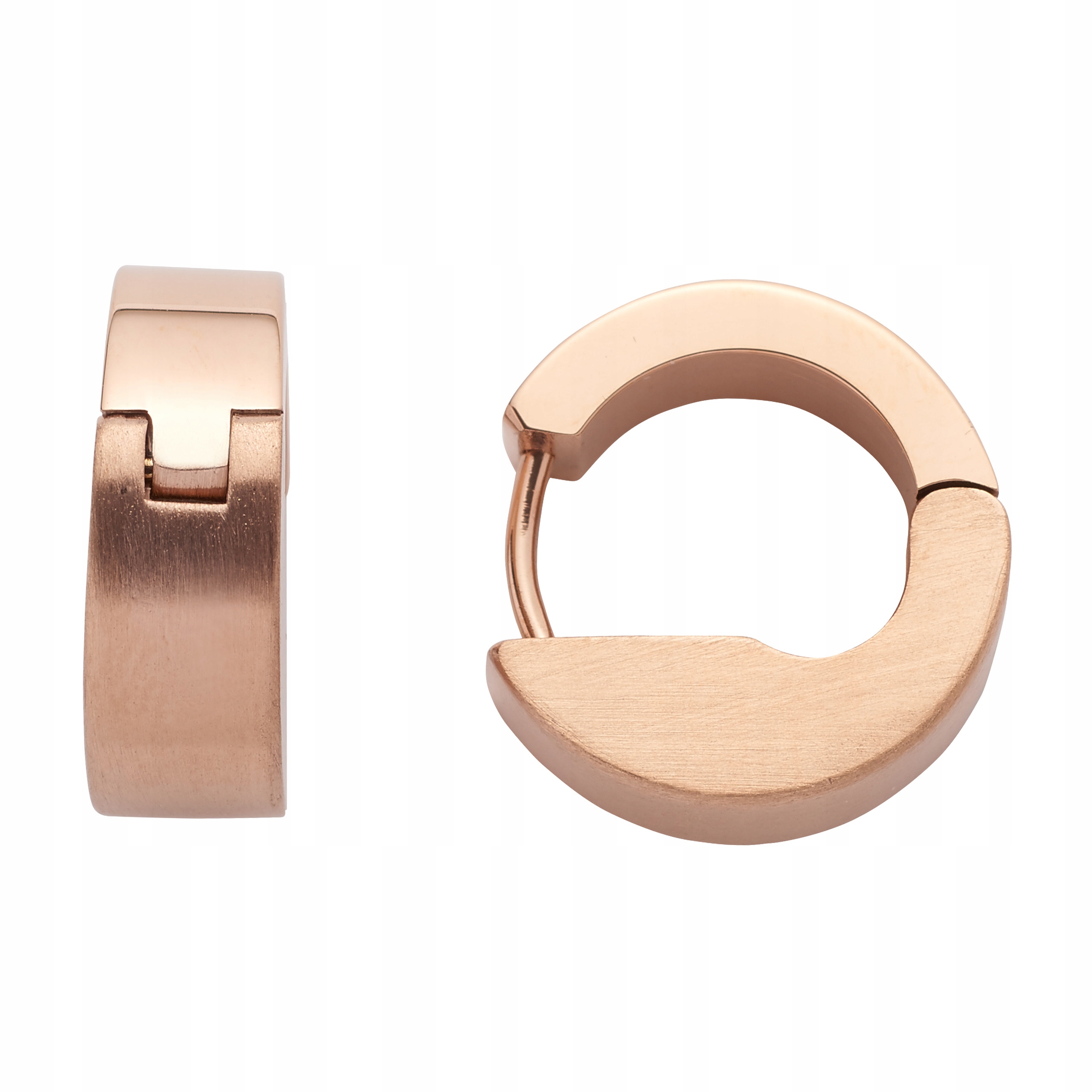 Náušnice Růžové zlato Kolečka na zapínání Ocel Chirurgická