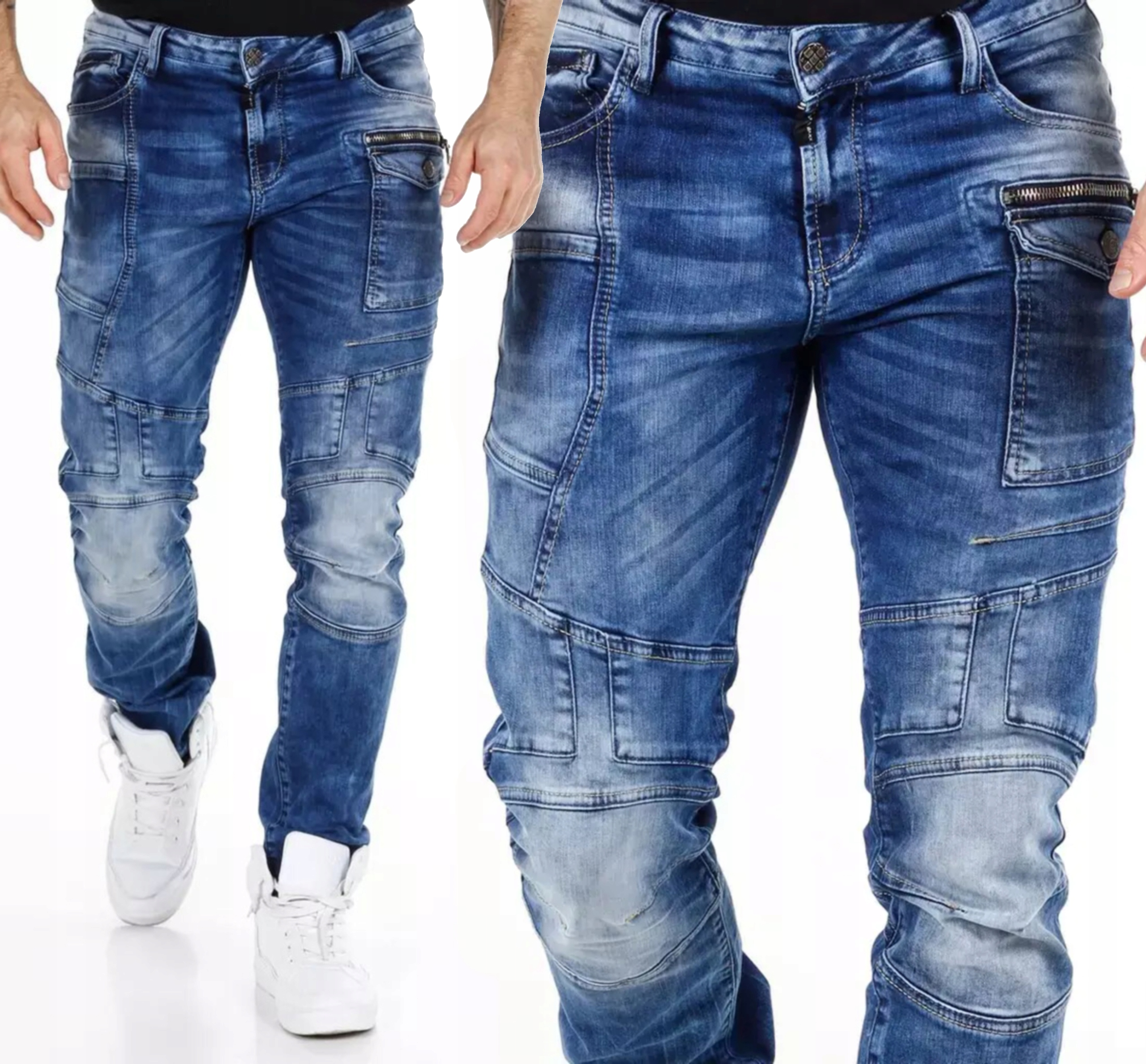 Joggery Džíny Džínové kalhoty stínované