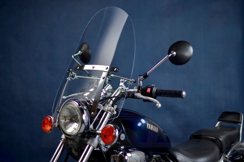 Univerzální motocyklové sklo Chopper Mini-b Motomo 3 mm