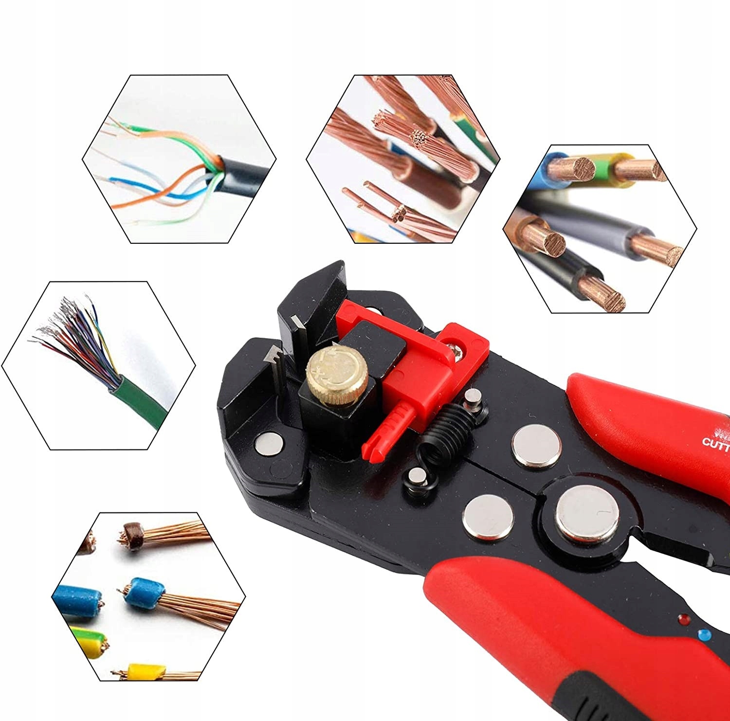 ŚCIĄGACZ IZOLACJI KABLI PRZEWODÓW ZACISKARKA AUTO Marka Falon-Tech