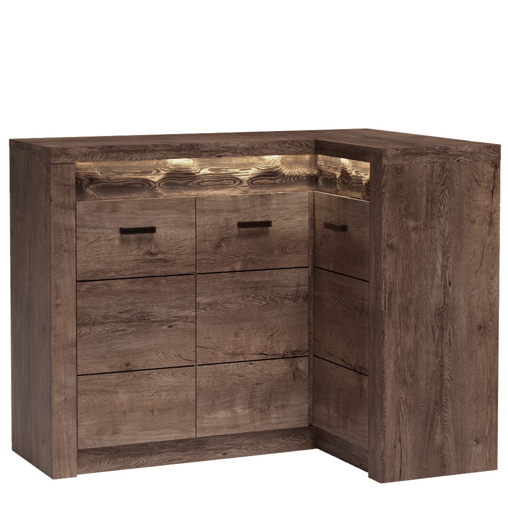 KOMODA narożna INDIANAPOLIS I-15 JESION CIEMNY