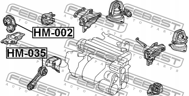Febest HM-035 Двигателя