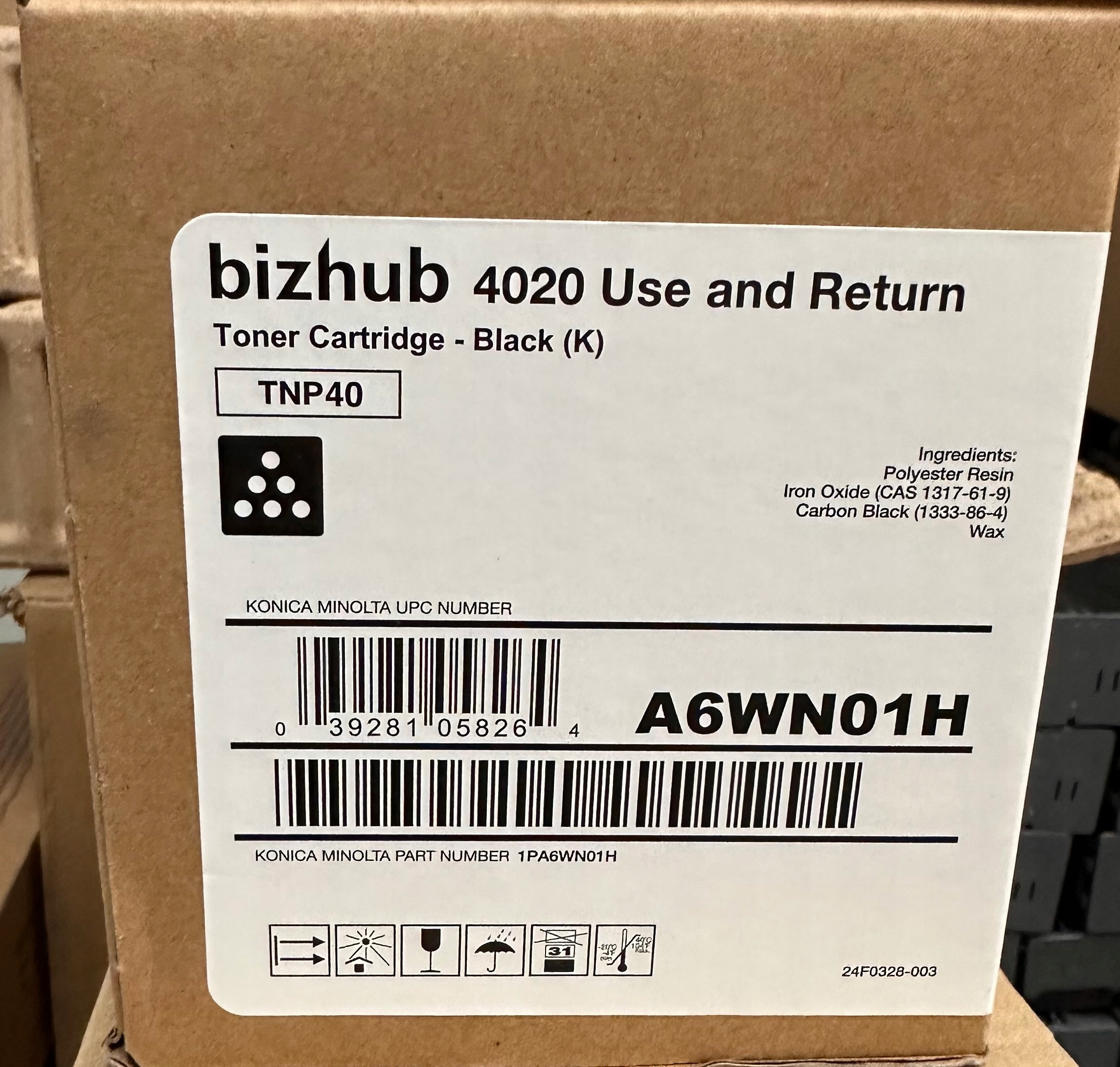 Toner Konica minolta TNP-40 Originál A6WN01H černý (black) pro Bh 4020