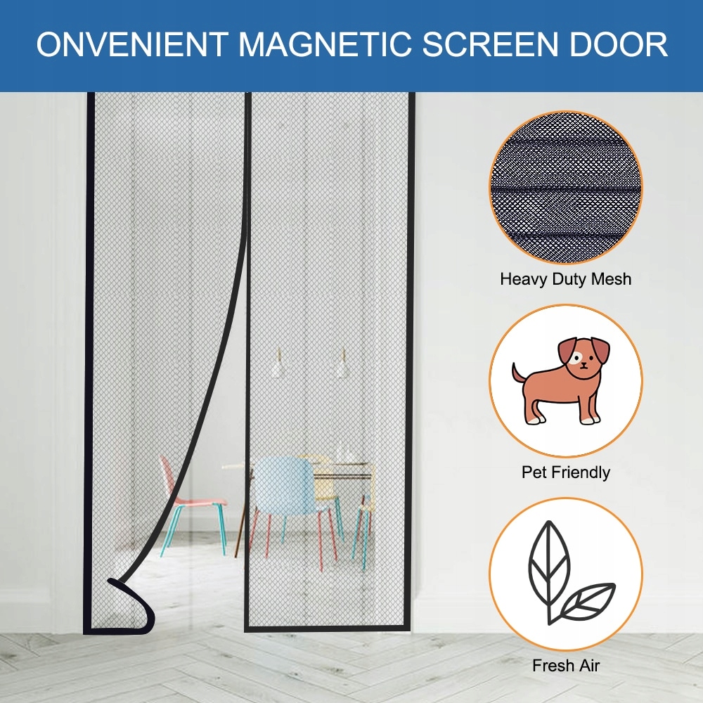 Magnetic Screen Door Curtain Anti-Mosquito Net Fly Kod producenta 123456