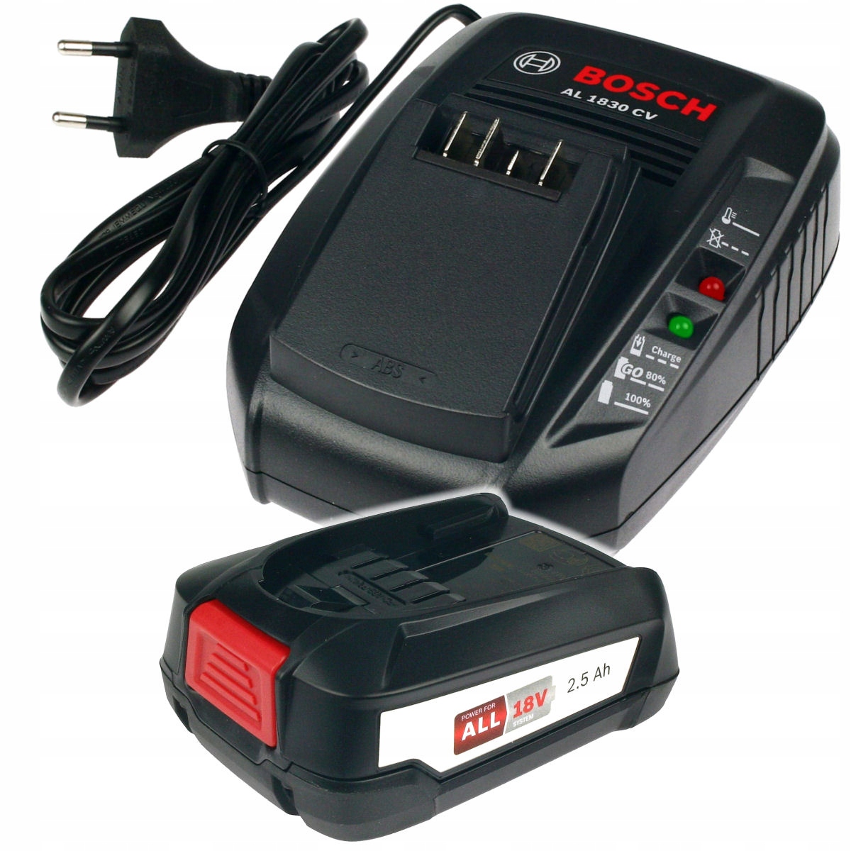 

Ładowarka AL1830CV akumulator Pba 2,5Ah Bosch