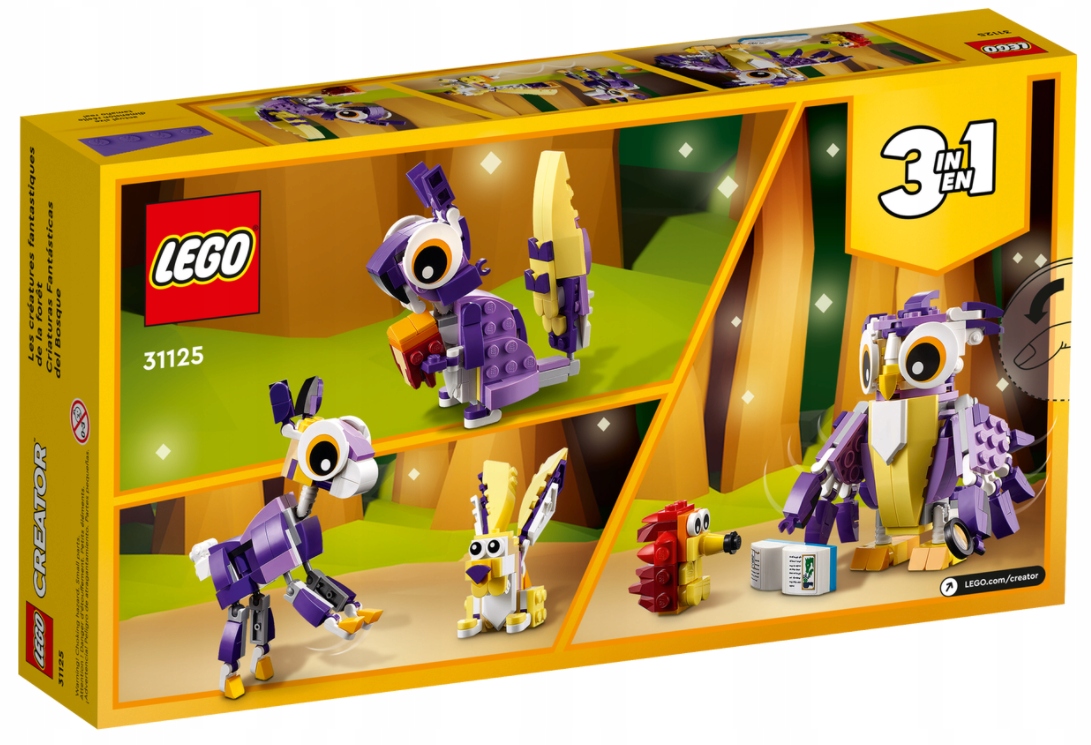 LEGO CREATOR 31125 FANTASTYCZNE LEŚNE STWORZENIA Marka LEGO