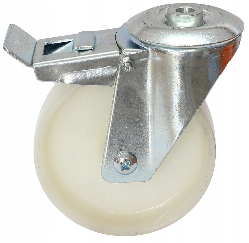 KOŁO OBROTOWE POLIAMID 125 mm OTWÓR 12 mm HAMULEC