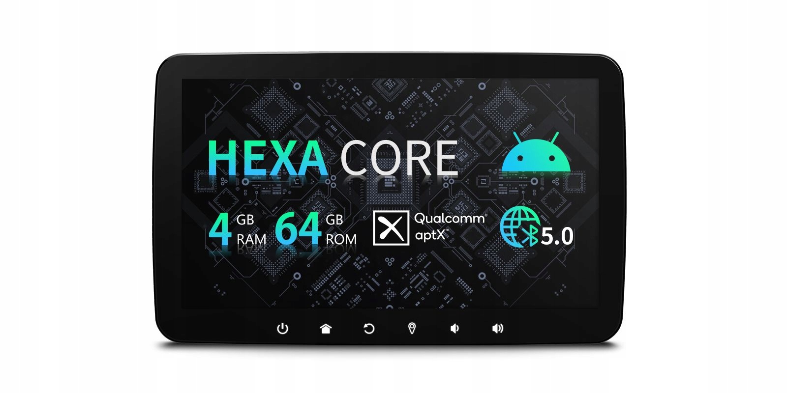 1DIN 10.1 дюймовий Android 10 HEXA core GPS XTRONS