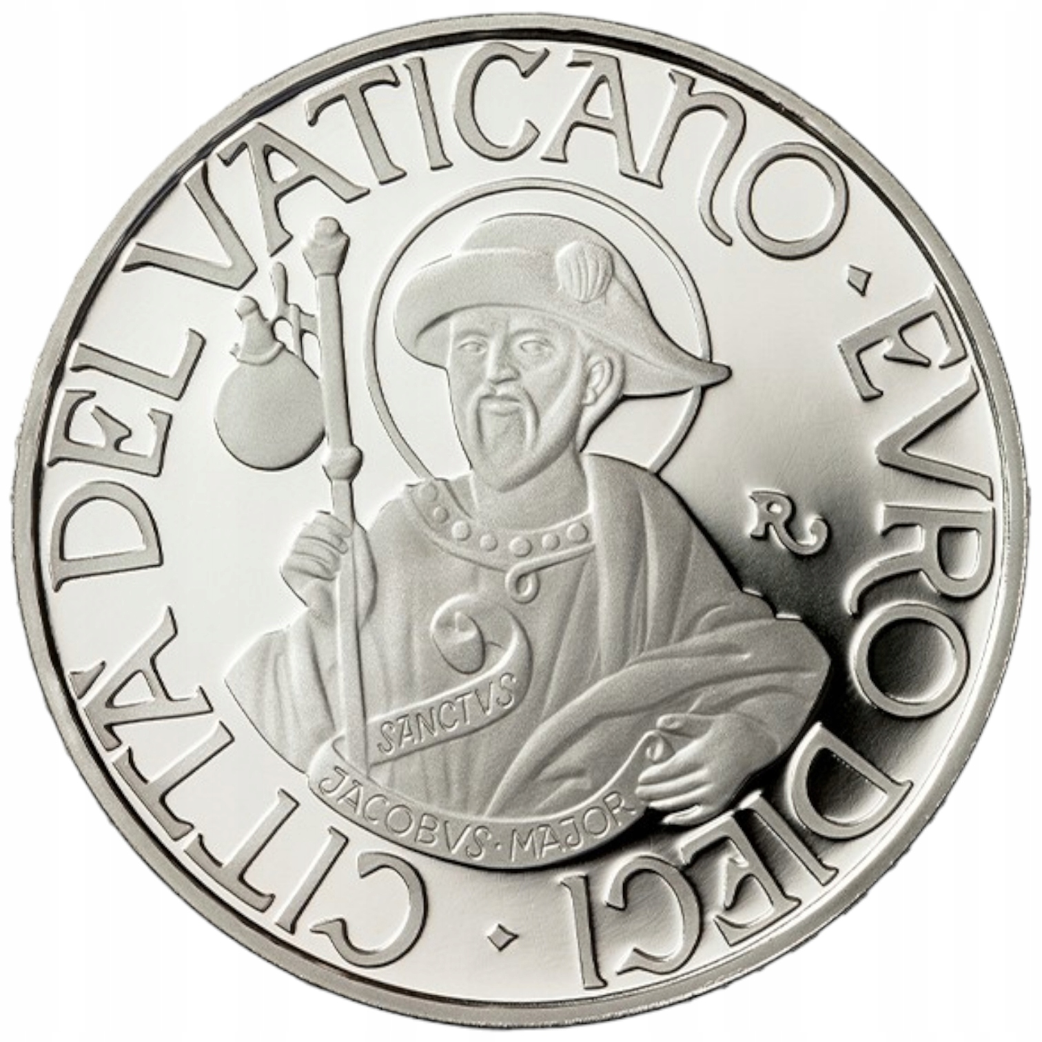 10 €, Jakub Większy, Dwunastu Apostołów, Srebrna moneta, Watykan 2023