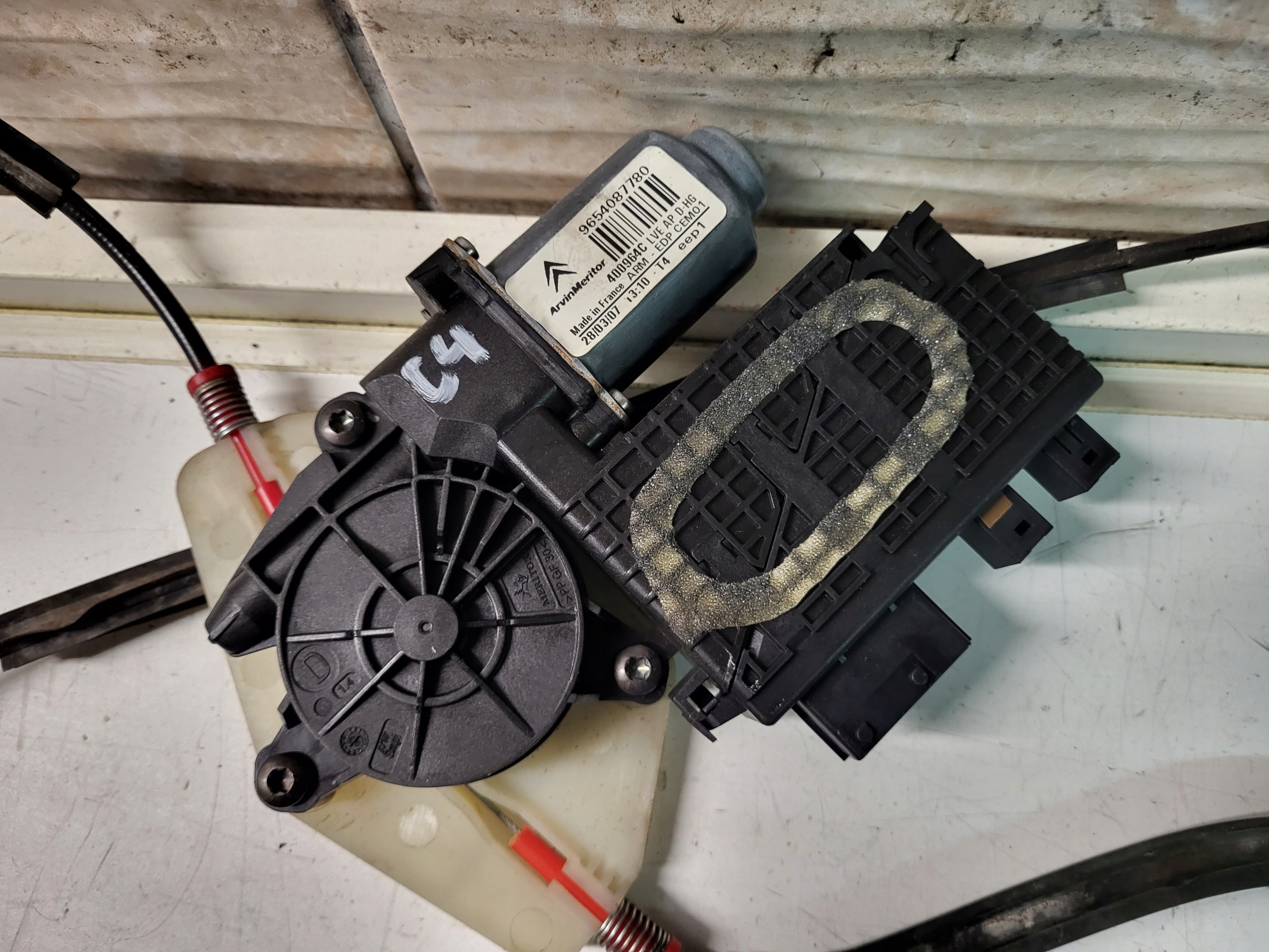 window regulator mini motor right front CITROEN C4 PICASSO and KOMPLET