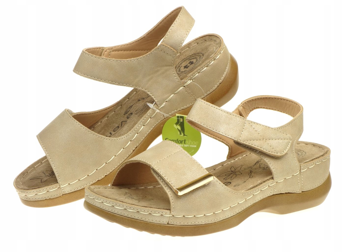 Dámské sandály Evento Lehké Pohodlné Koturn Řepky Soft Foam 36