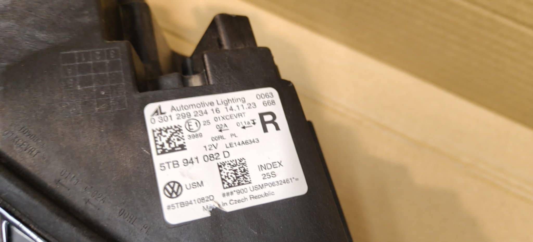 light right FULL LED VW Touran III 5TB941082D