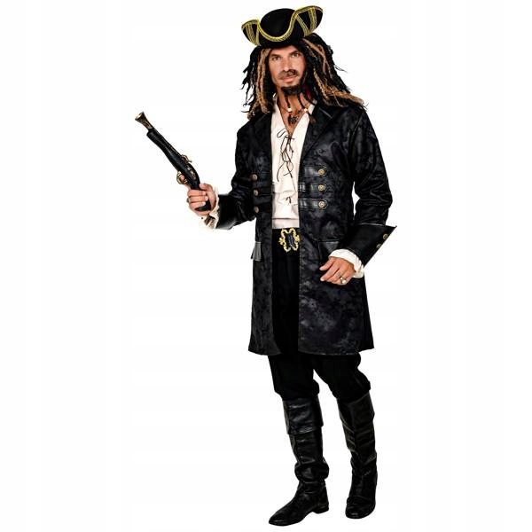 Kabát Deluxe Piráta Tmavě Hnědý Steampunk M/L