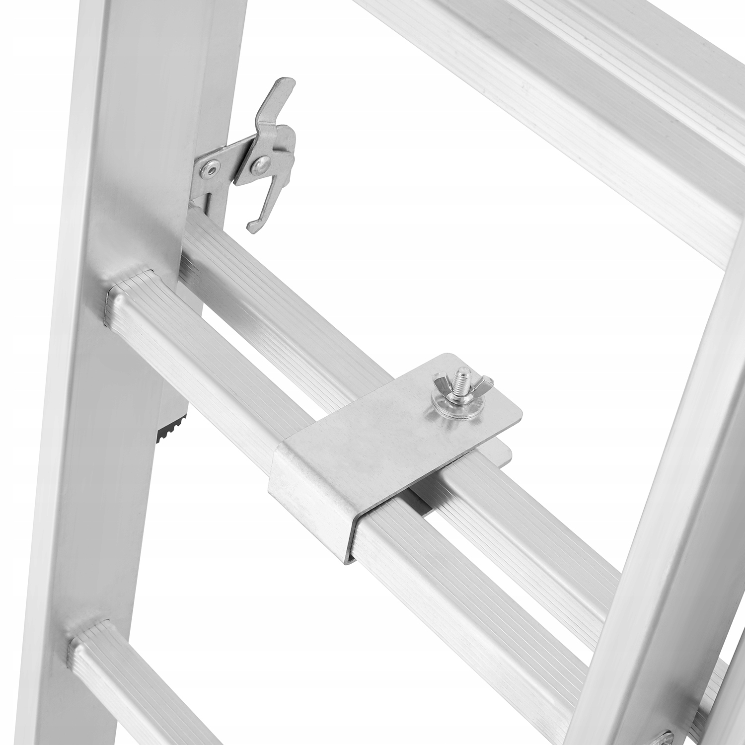 Drabina aluminiowa wielofunkcyjna 3x9 HIGHER na schody BASIC + GRATIS Materiał aluminium